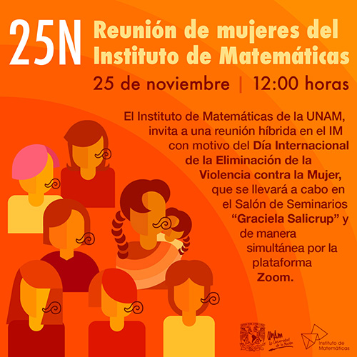 25N Reunión de mujeres del Instituto de Matemáticas