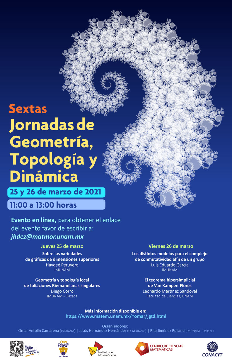 Sextas Jornadas de Geometría, Topología y Dinámica