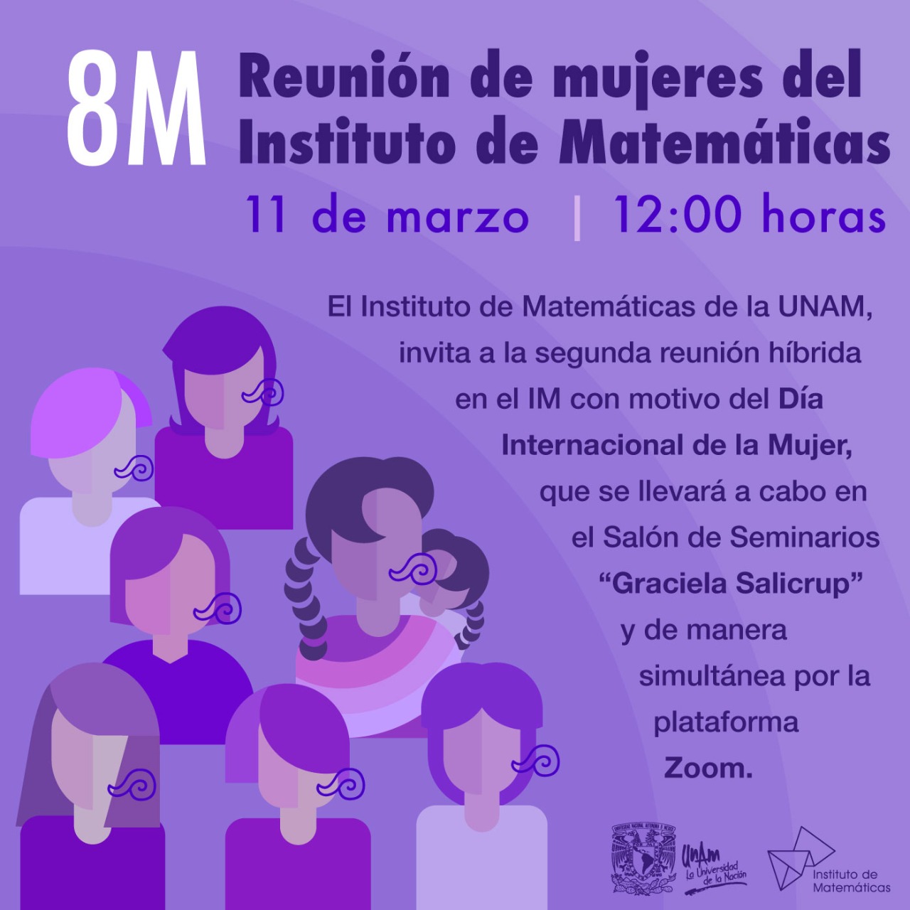 8M Reunión de mujeres del Instituto de Matemáticas 
