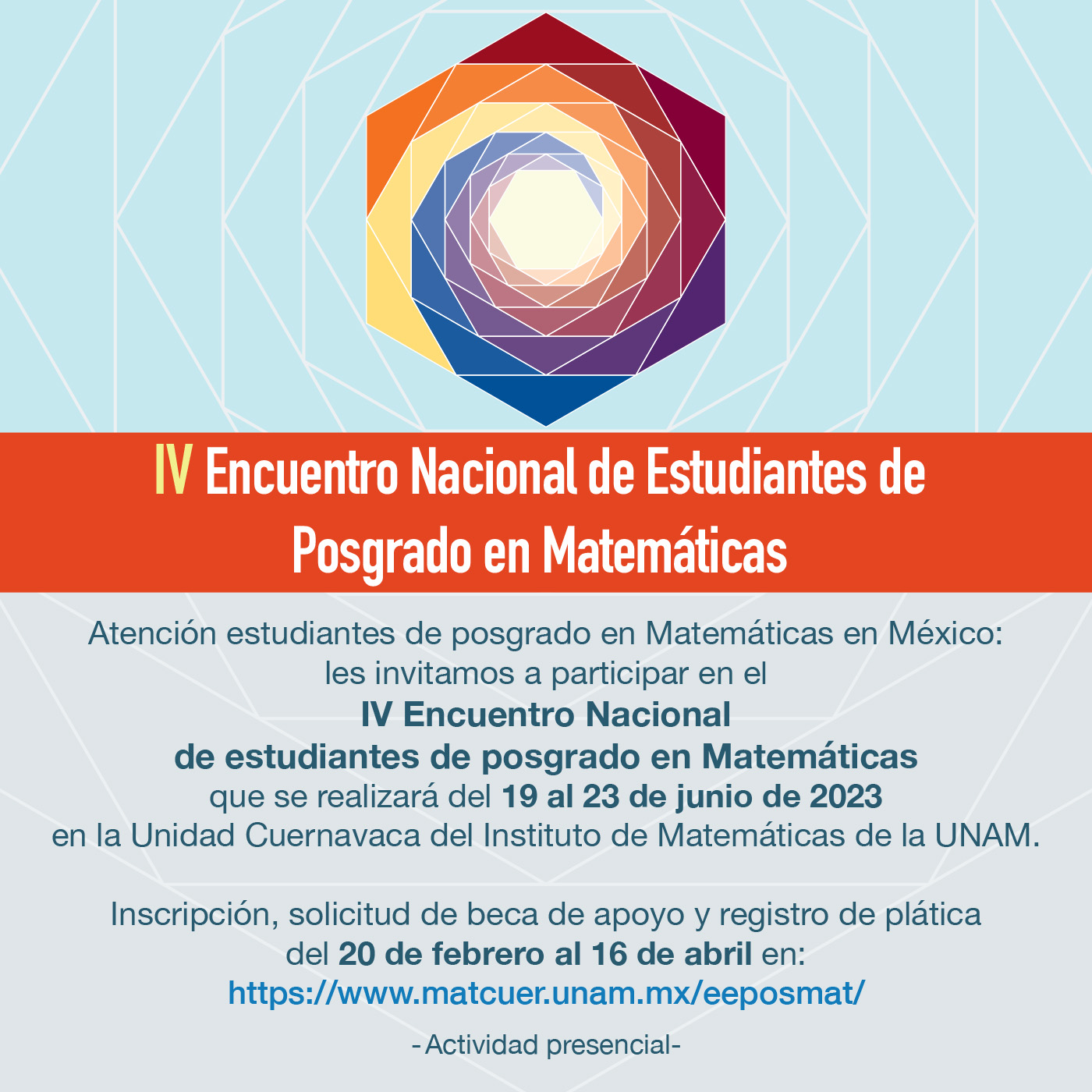 Convocatoria para el Cuarto Encuentro Nacional de Estudiantes de Posgrados en Matemáticas