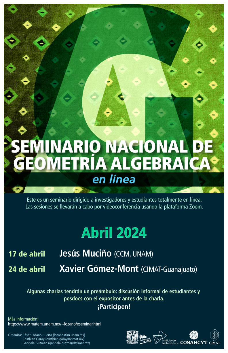 Seminario Nacional de Geometría Algebraica en línea