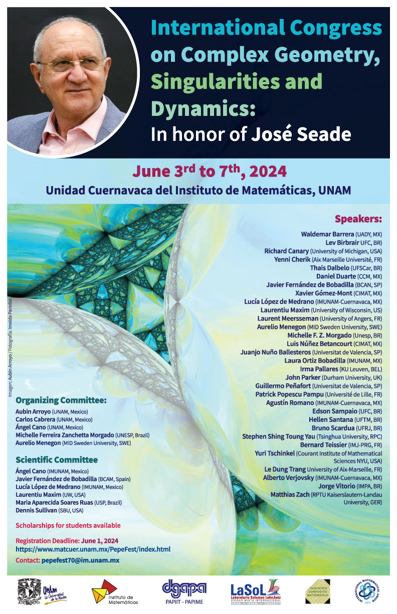 International Congress on Complex Geometry, Singularities and Dynamics: In honor of José Seade
