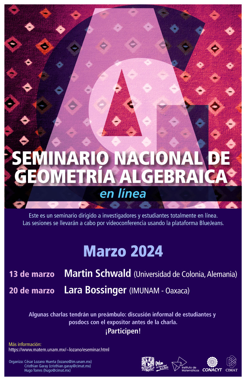 Seminario Nacional de Geometría Algebraica en línea