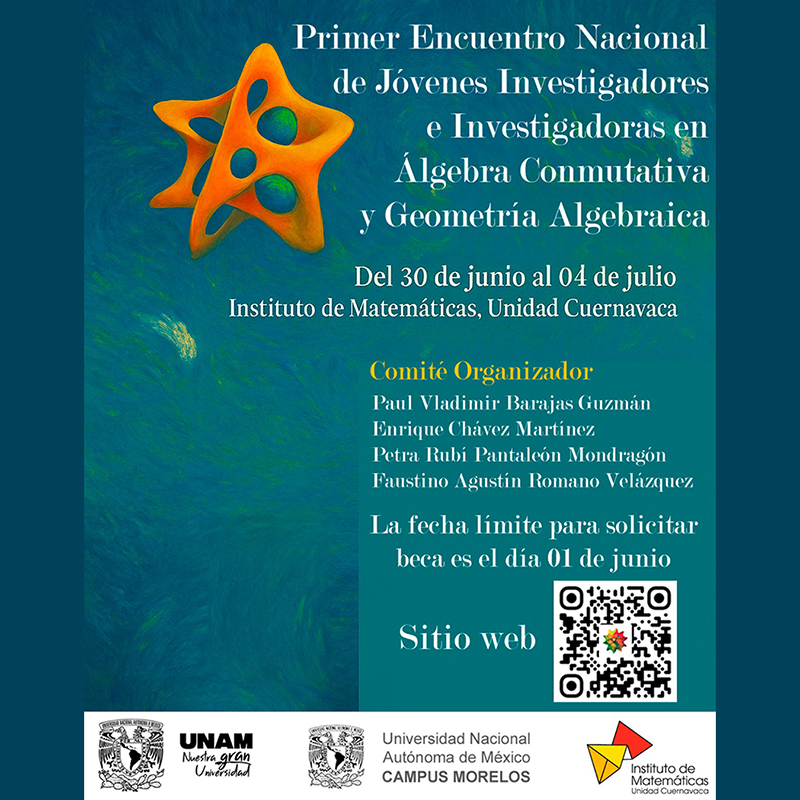 Primer Encuentro Nacional de Jóvenes Investigadores e Investigadoras en Álgebra Conmutativa y Geometría Algebraica