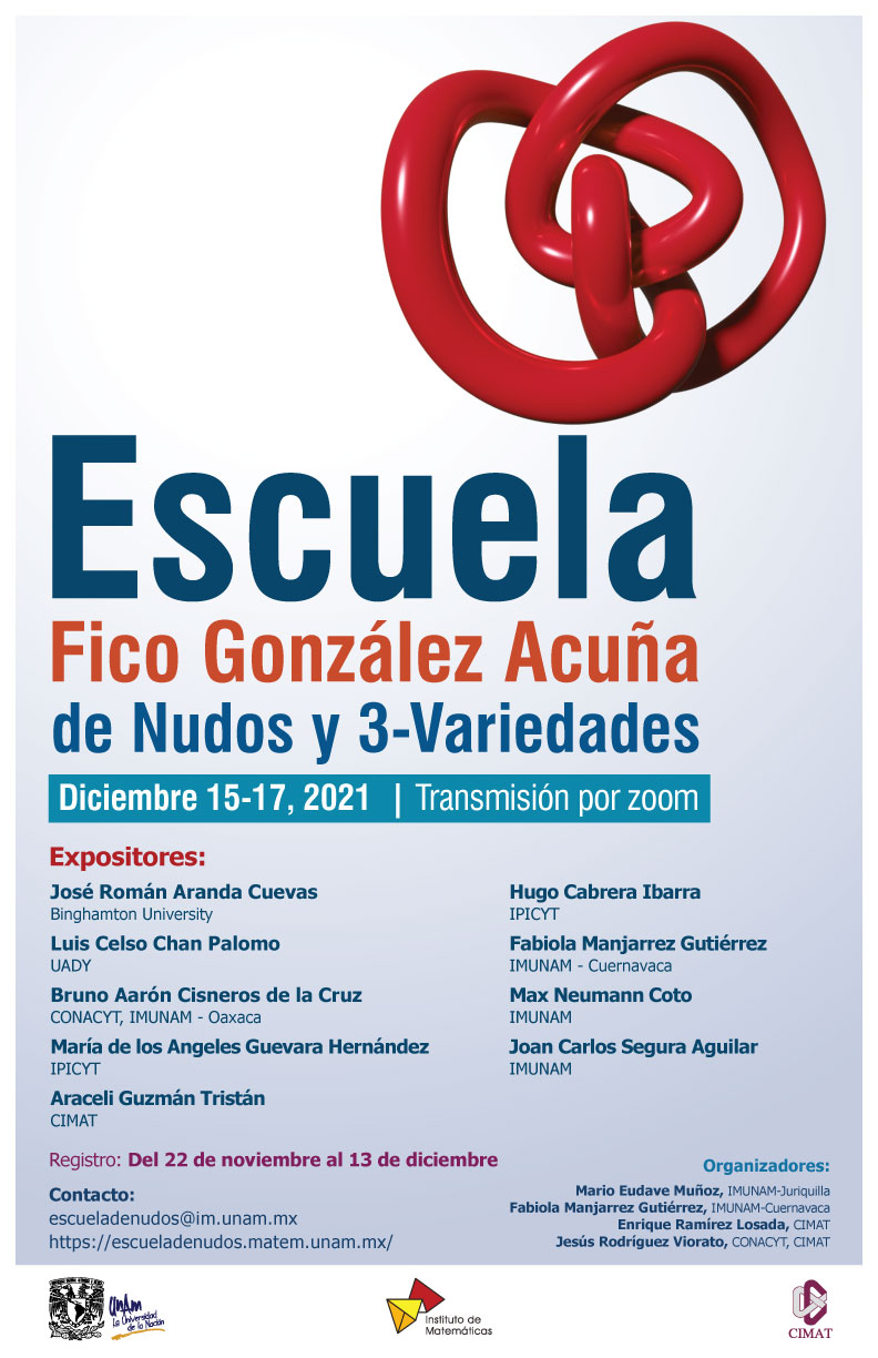 Escuela "Fico González Acuña" de Nudos y 3-variedades (EN3V 2021)