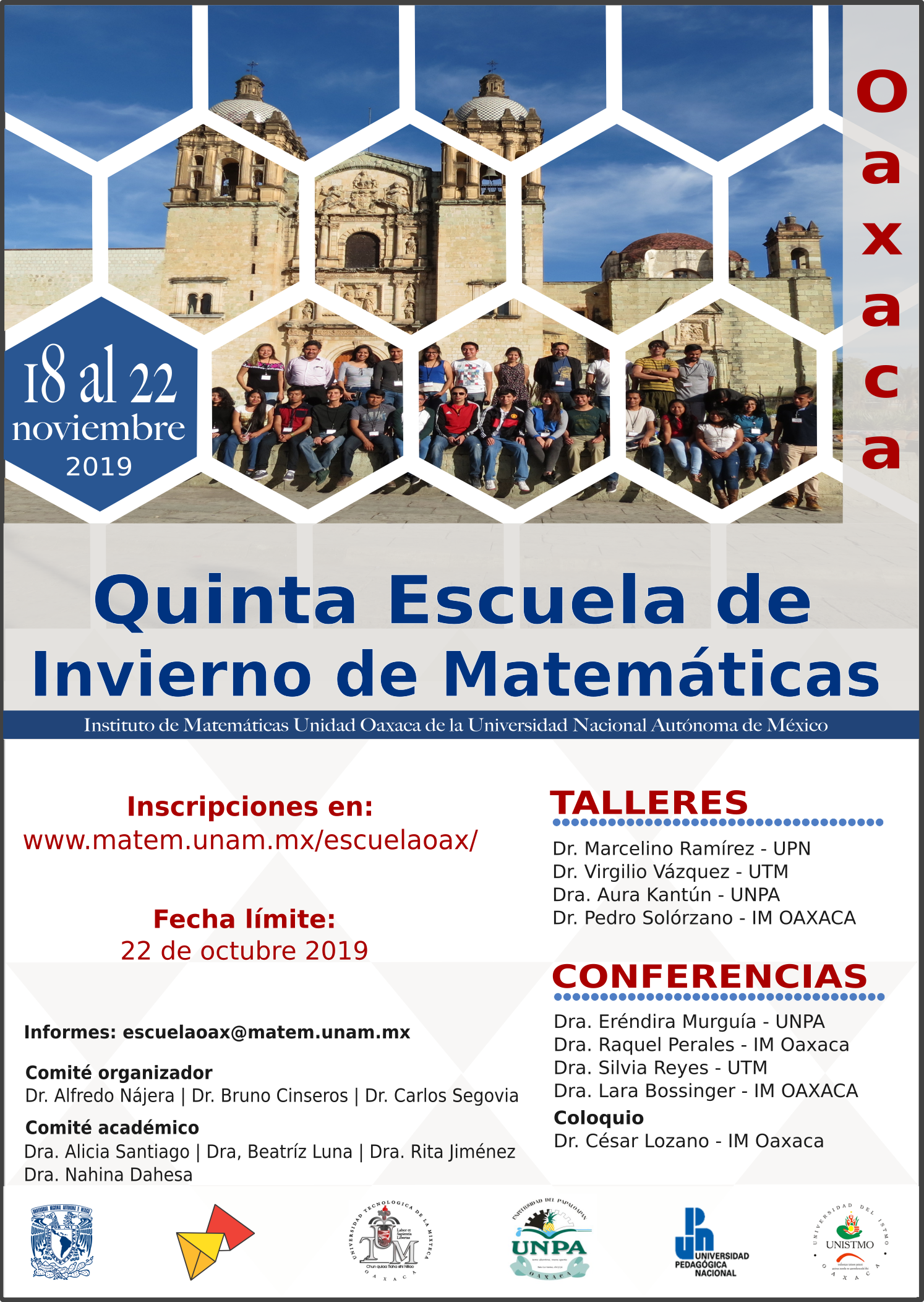 5ta. Escuela de Invierno de Matemáticas en Oaxaca 