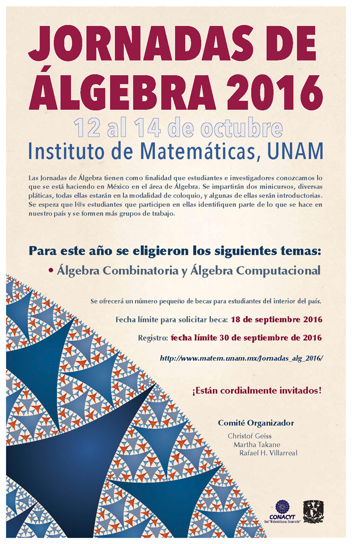 Jornadas de álgebra 2016