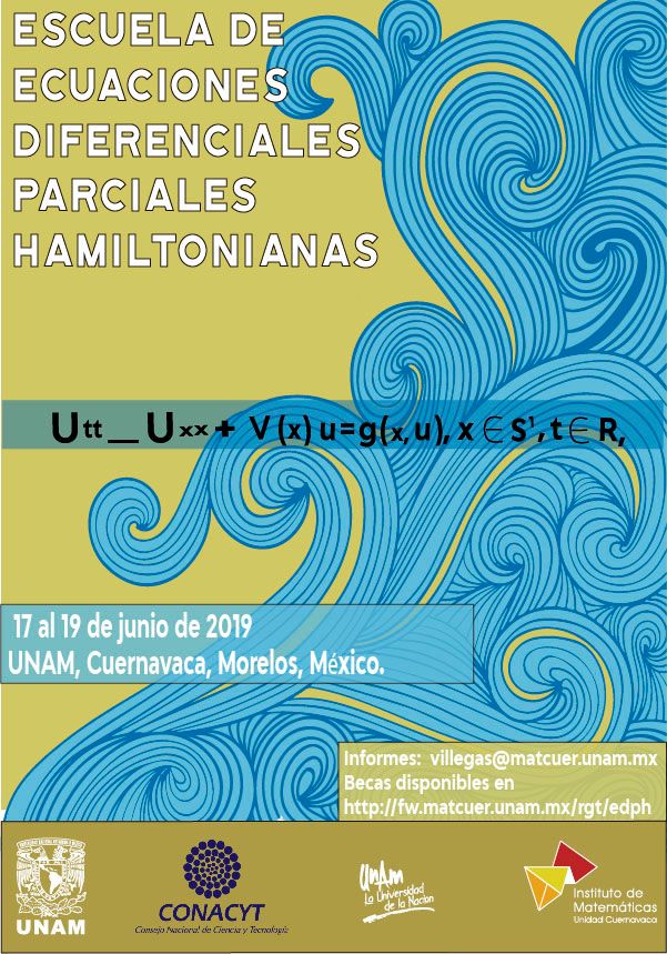 Escuela de Ecuaciones Diferenciales Parciales Hamiltonianas