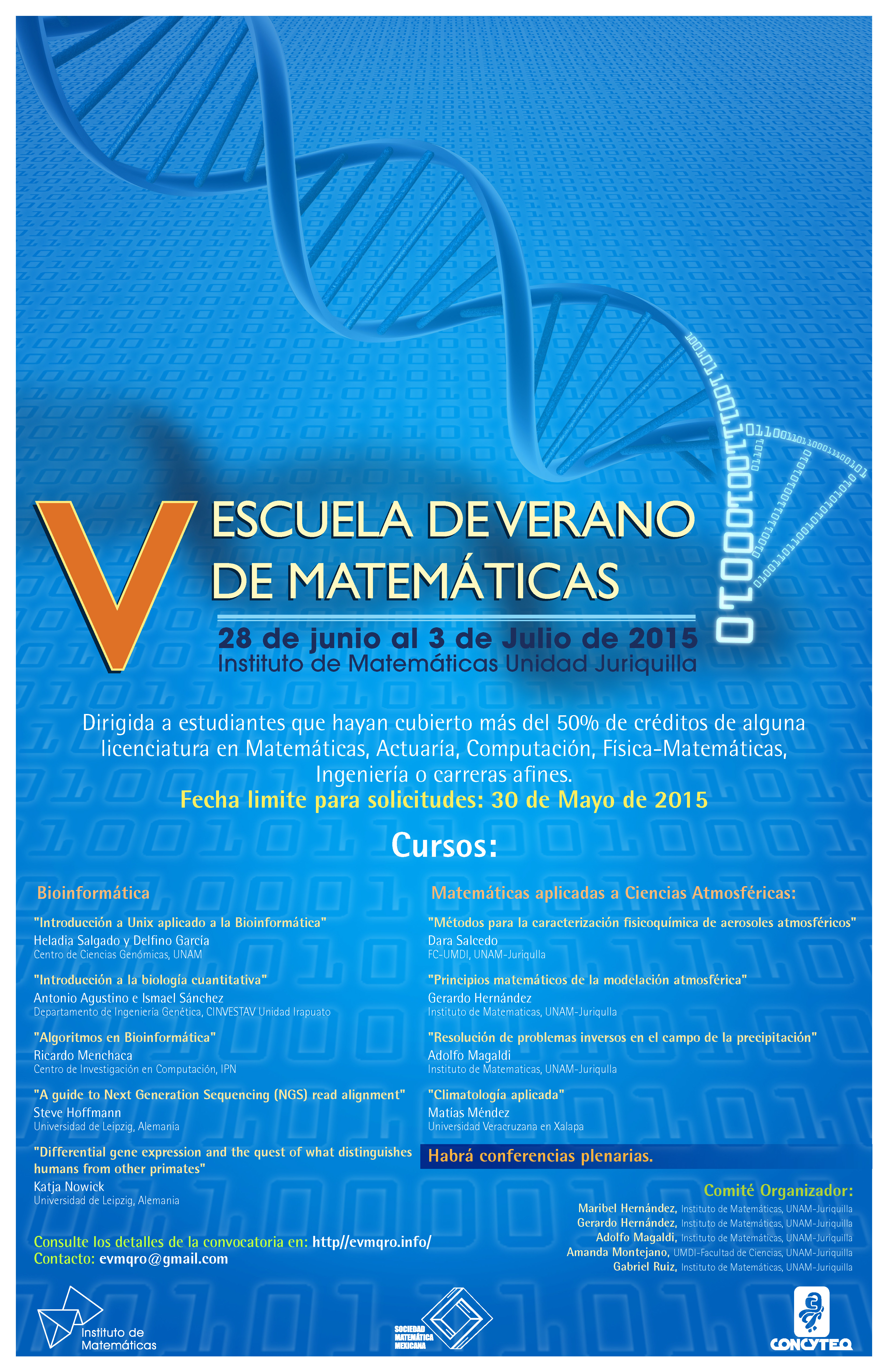 V Escuela de Verano de Matemáticas