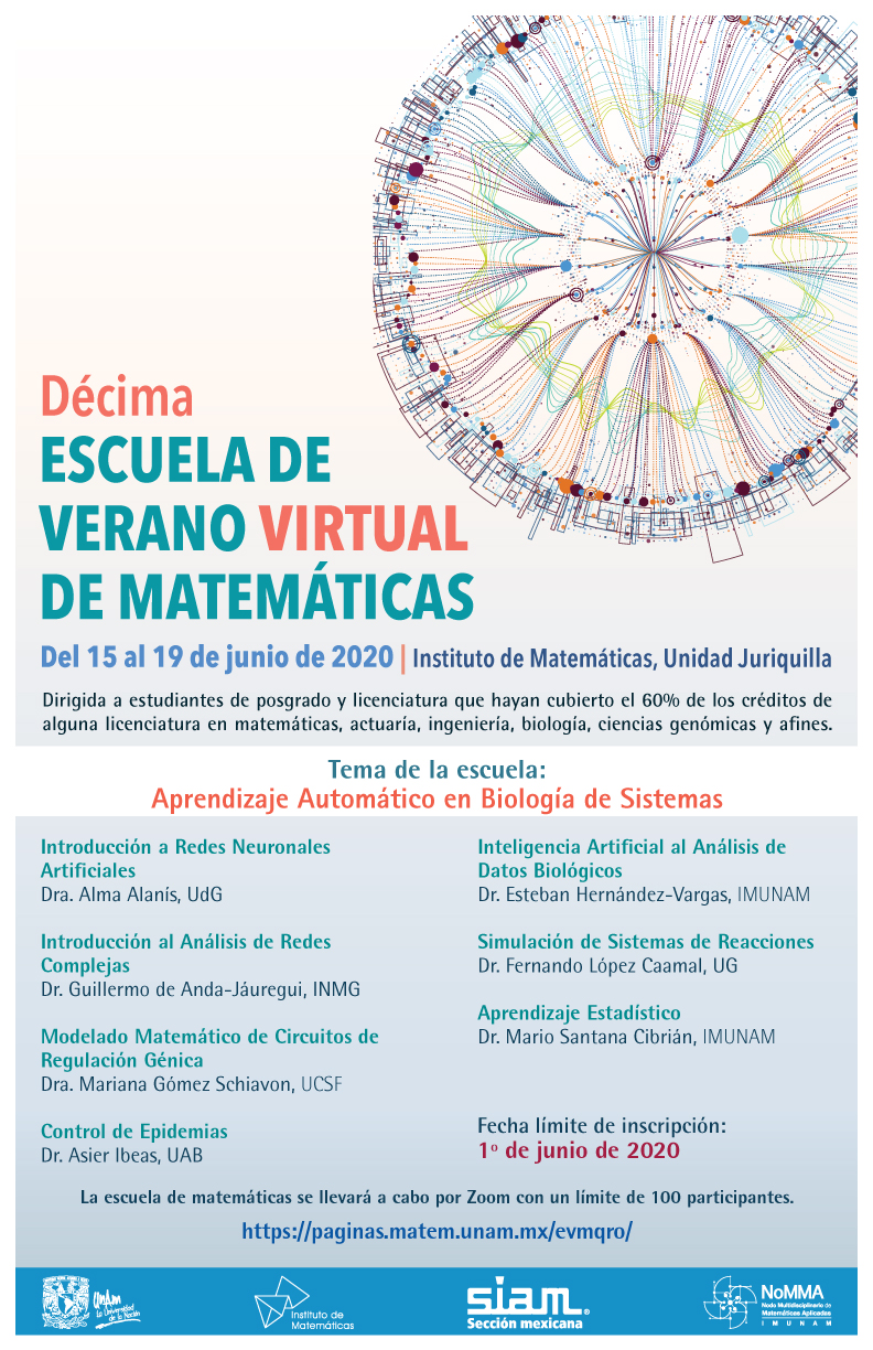 Décima Escuela de verano Virtual de Matemáticas