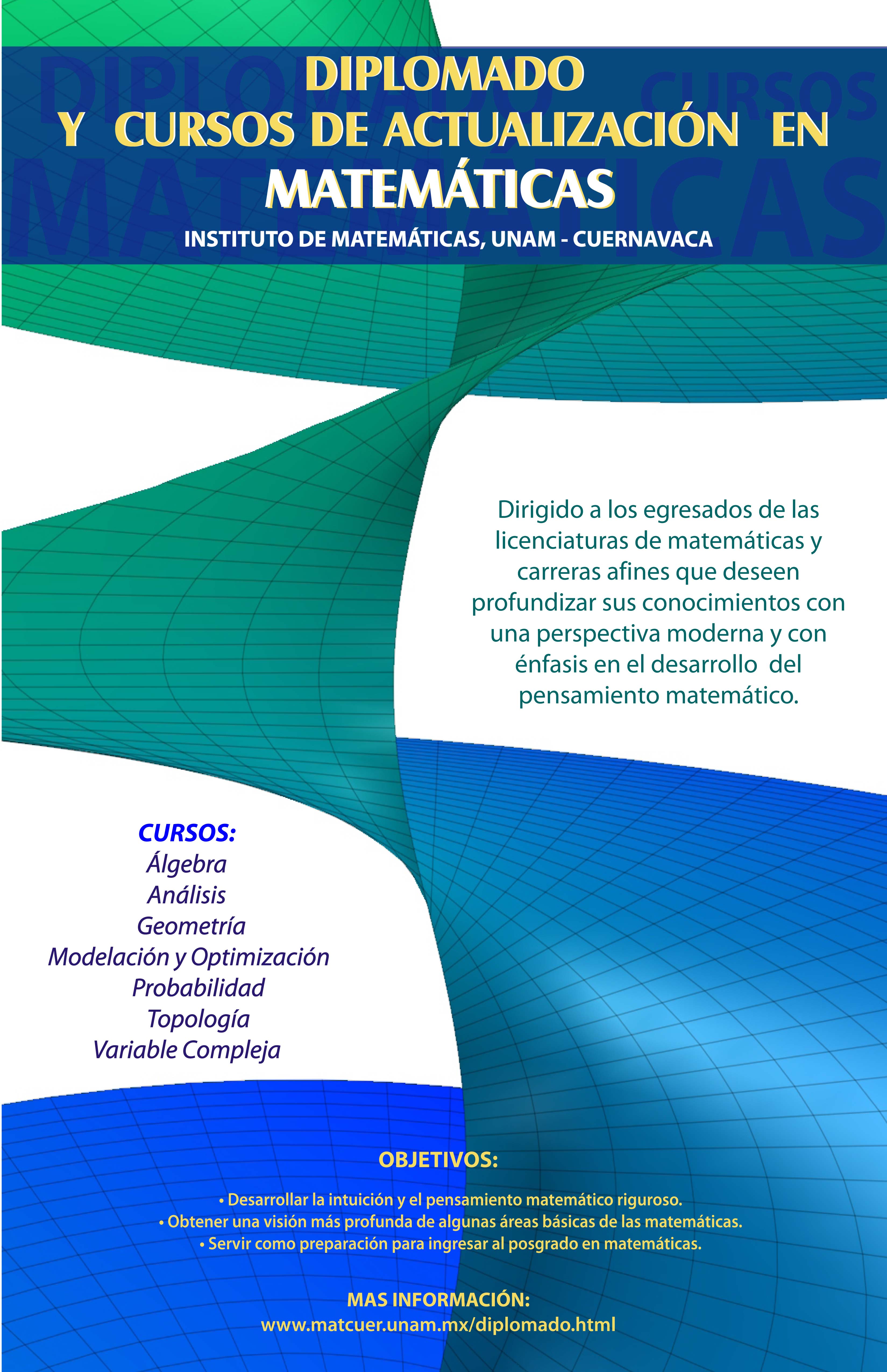 Diplomado y cursos de actualización en Matemáticas