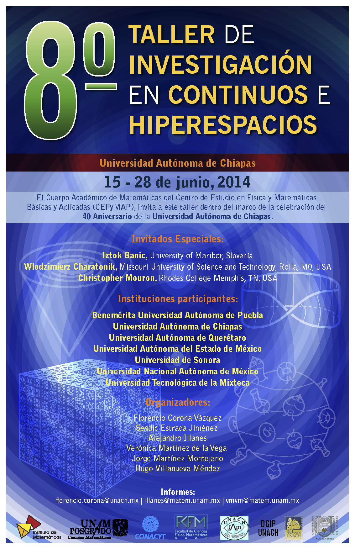 8vo. Taller de Investigación en Continuos e Hiperespacios