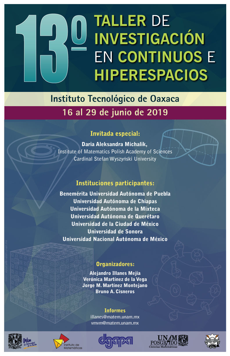 13º Taller de Investigación en Continuos e Hiperespacios