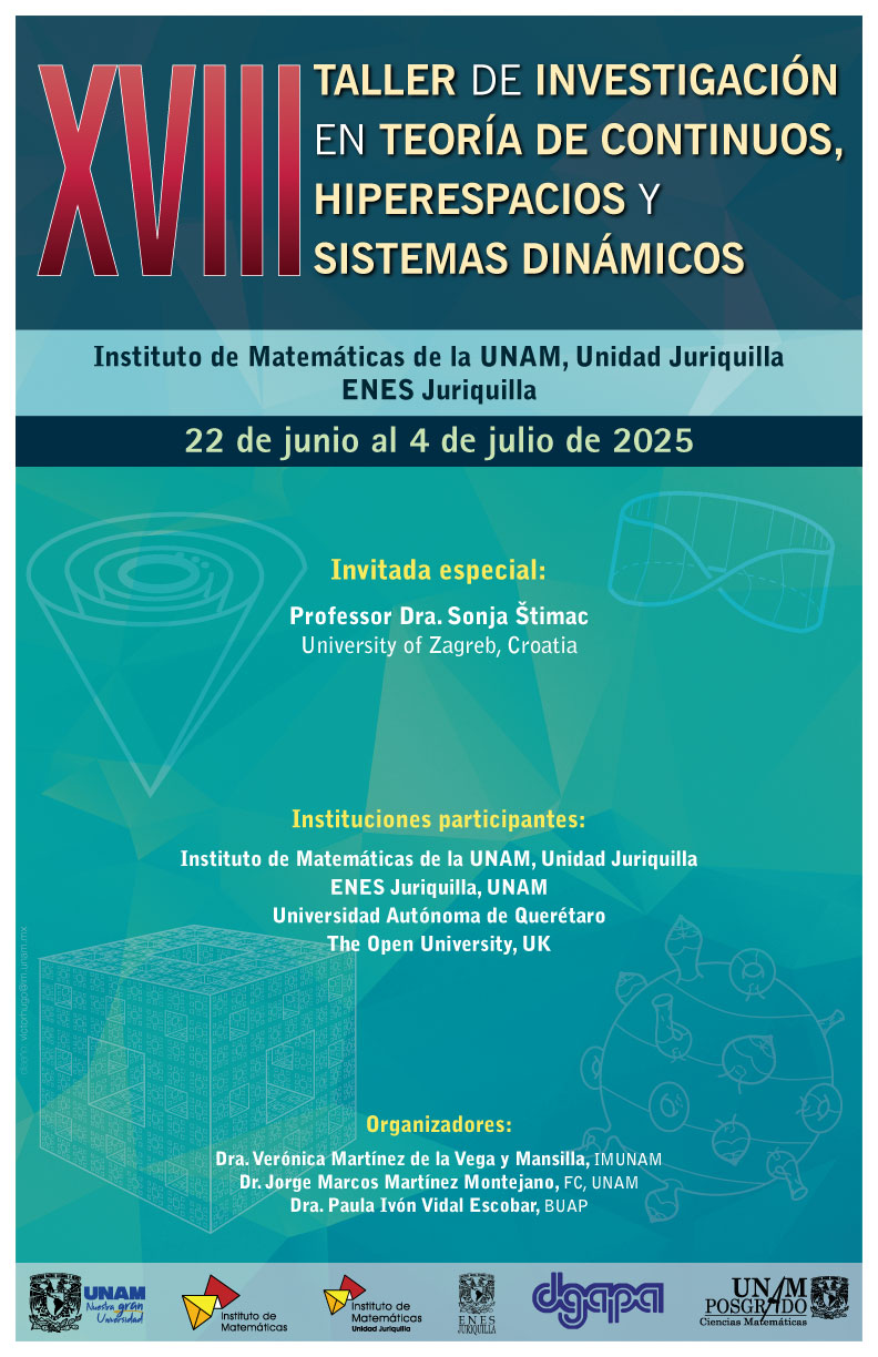 XIII Taller de Investigación en Teoría de Continuos, Hiperespacios y Sistemas Dinámicos