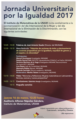 Jornada Universitaria por la Igualdad 2017