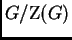 $ G/\mathrm{Z}(G)$