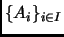 $ \{A_i\}_{i\in I}$