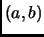 $ (a,b)$