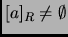$ [a]_R\neq
\emptyset$