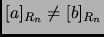 $ [a]_{R_n}\neq [b]_{R_n}$