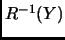 $ R^{-1}(Y)$