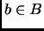 $ b\in B$