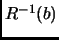 $ R^{-1}(b)$